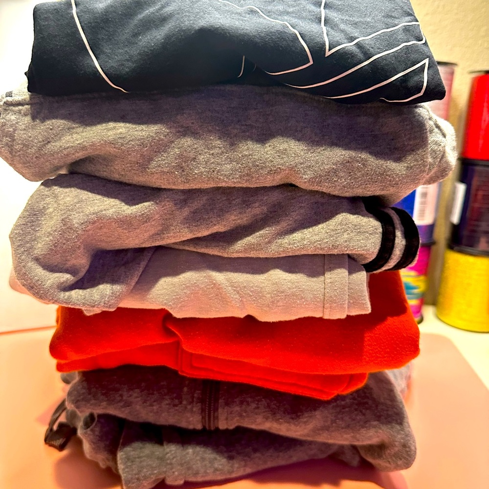 BOYS LOT size 8/10 & 10/12 (3 matching sets, 1 separate Joggers, & adidas shirt)